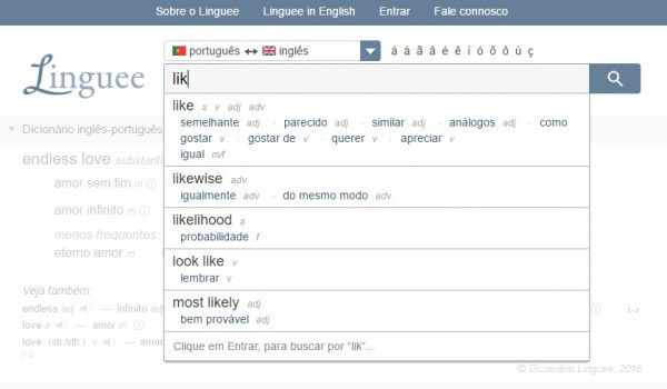 Dicionário de inglês para português intuitivo - Today Lead